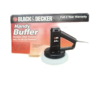 Black & Decker 9555 Handy Buffer Random Orbit Polisher 3200 OPM 7 In PAD